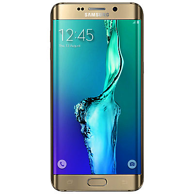 Samsung Galaxy S6 Edge + Smartphone, Android, 5.7 , 4G LTE, SIM Free, 64GB Gold